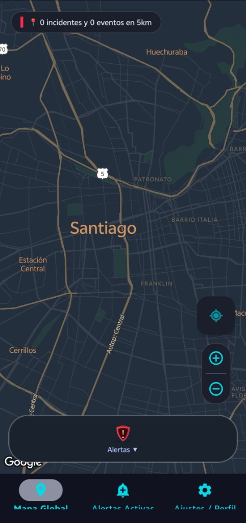 App de Guardias Vecinapp con Mapa en Vivo